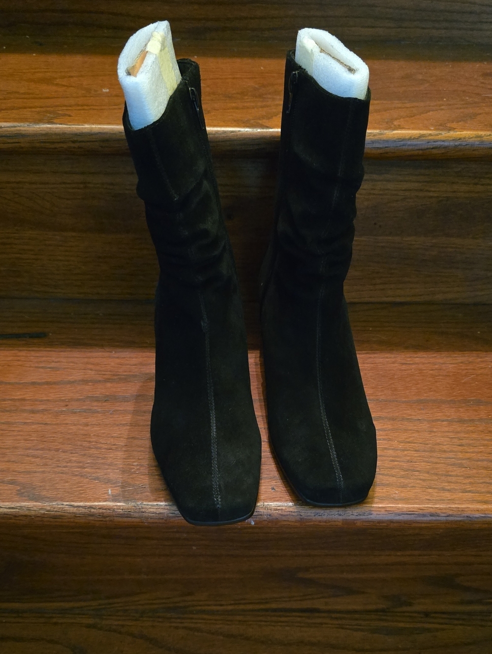 MADISON Women's Black Suede Mid-Calf Boots
